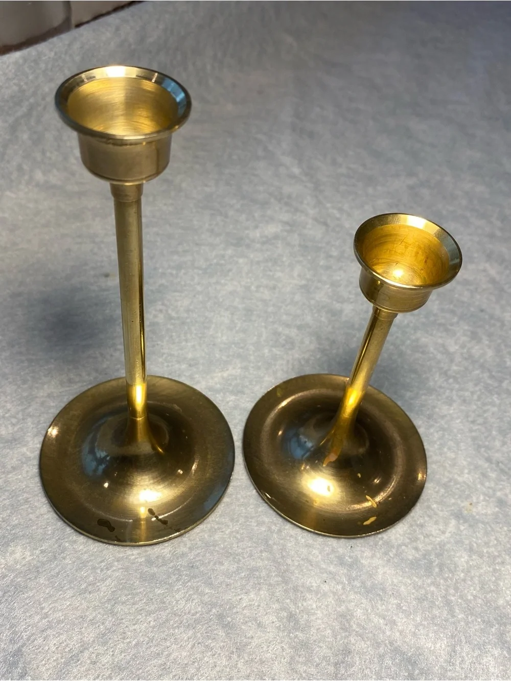 Brass Taper Candle Holders - Set of 2-Taiwan